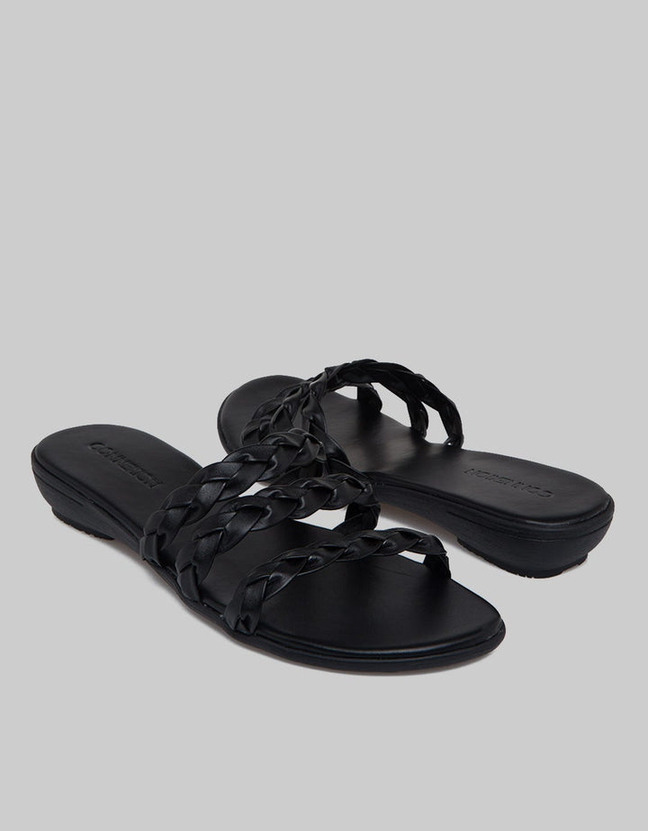Connexion Slipper Sandals Triple Braid Strap Women