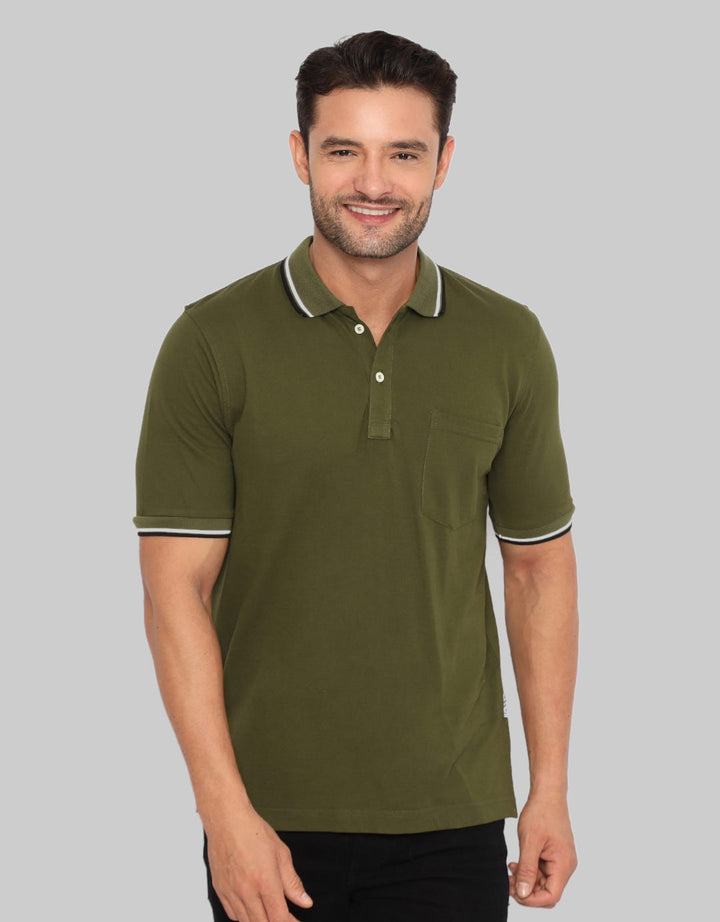 Izzue Men Polo Casual Wangky Lacoste Collar Stripe