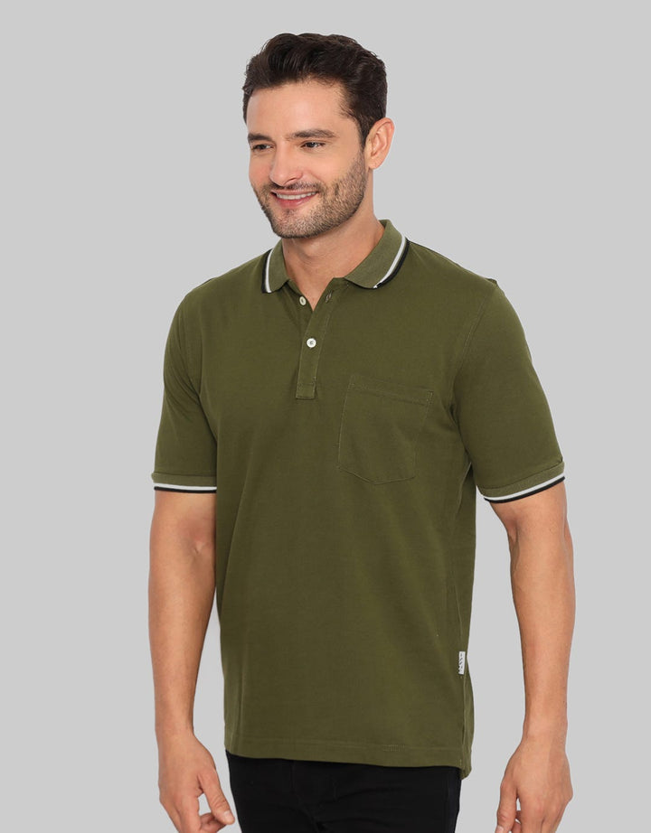Izzue Men Polo Casual Wangky Lacoste Collar Stripe