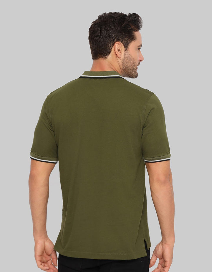 Izzue Men Polo Casual Wangky Lacoste Collar Stripe