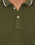 Izzue Men Polo Casual Wangky Lacoste Collar Stripe