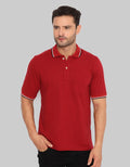 Izzue Casual Wangky Lacoste Collar Stripe Putih Hitam