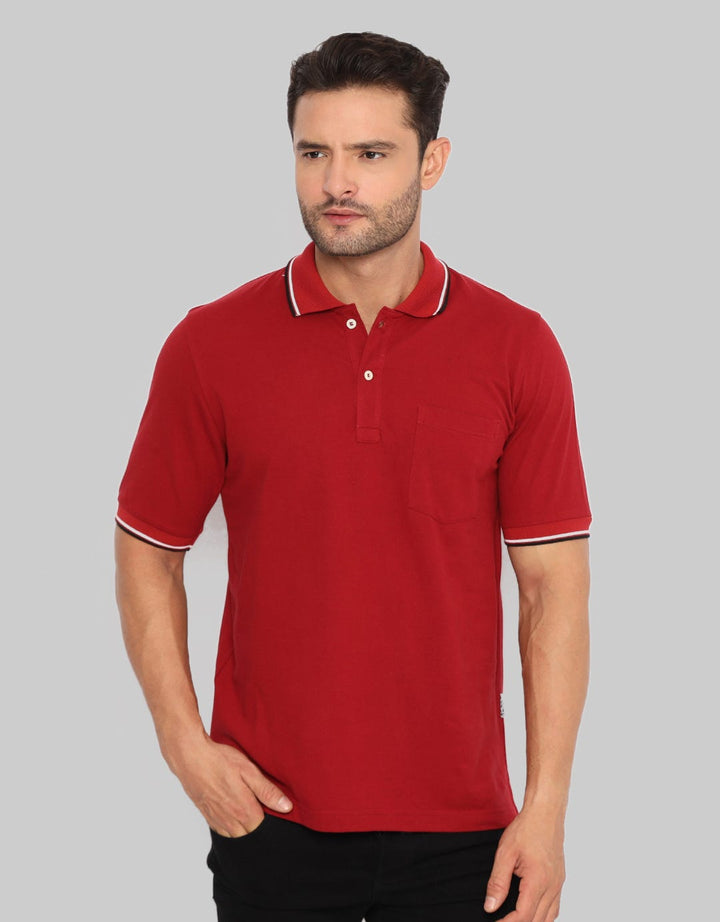 Izzue Casual Wangky Lacoste Collar Stripe Putih Hitam