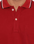Izzue Casual Wangky Lacoste Collar Stripe Putih Hitam