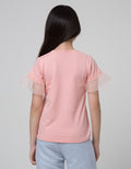 Disney Short Sleeve T-Shirt Terry Lengan Tulle Frozen Find