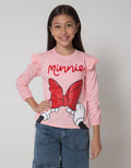 Disney Ruffle Minnie Girls T-Shirt