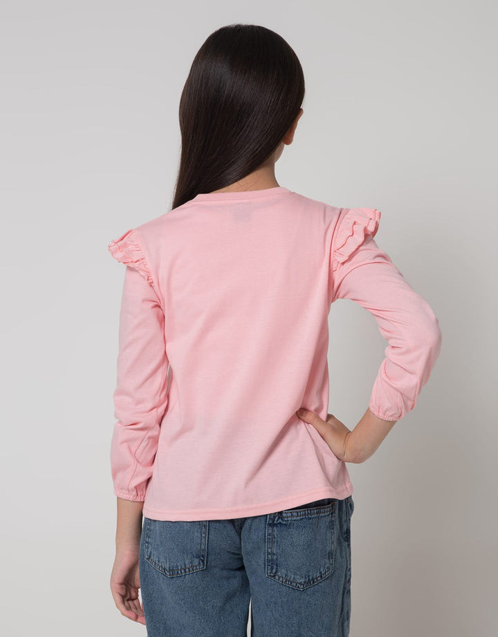 Disney Ruffle Minnie Girls T-Shirt