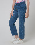 Disney Denim Long Pants Full Print Minnie