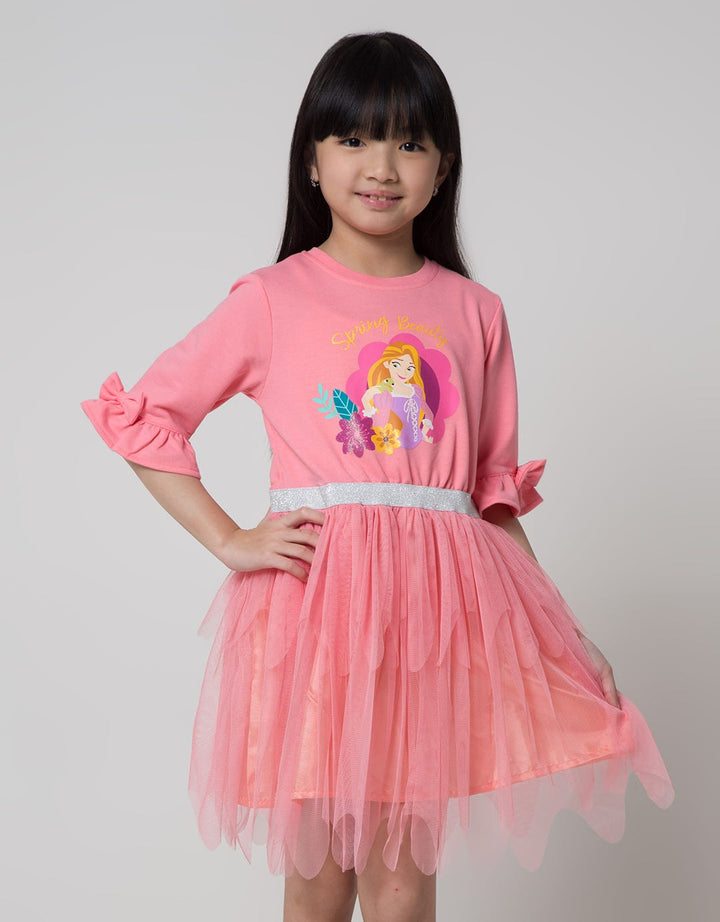 Disney Long Sleeve Midi Dress Tulle Susun Princess