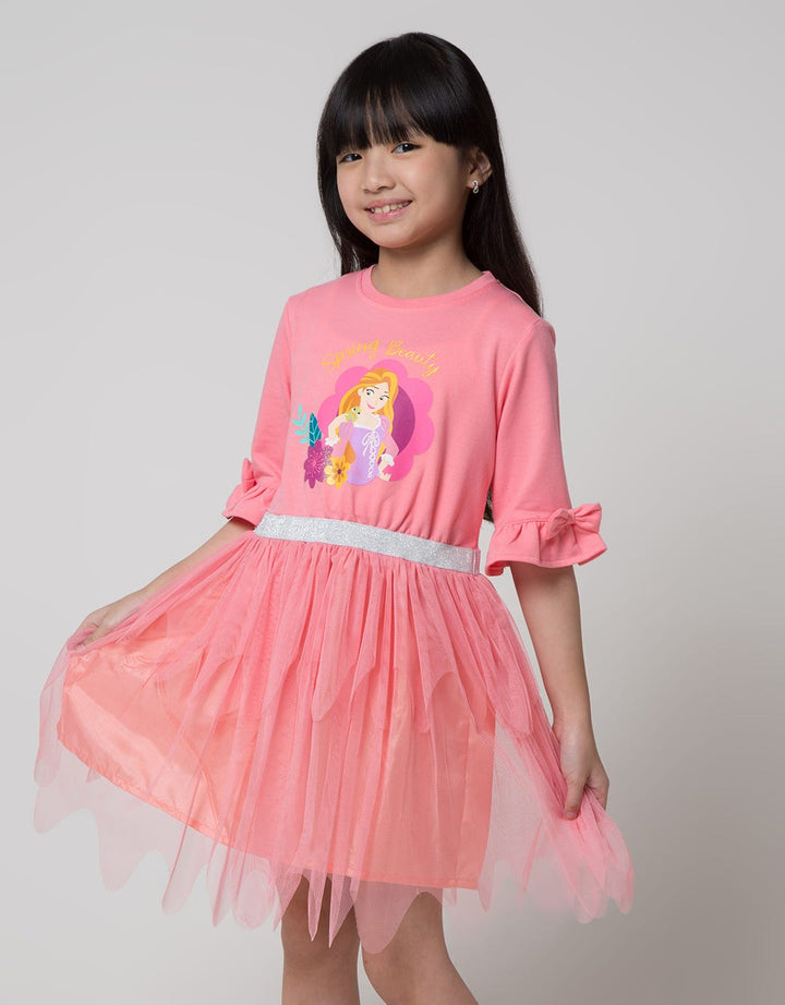 Disney Long Sleeve Midi Dress Tulle Susun Princess