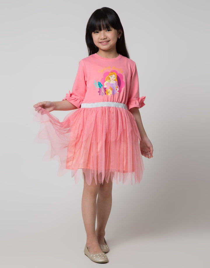 Disney Long Sleeve Midi Dress Tulle Susun Princess