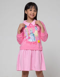 Disney Long Sleeve Midi Dress Princess Collar
