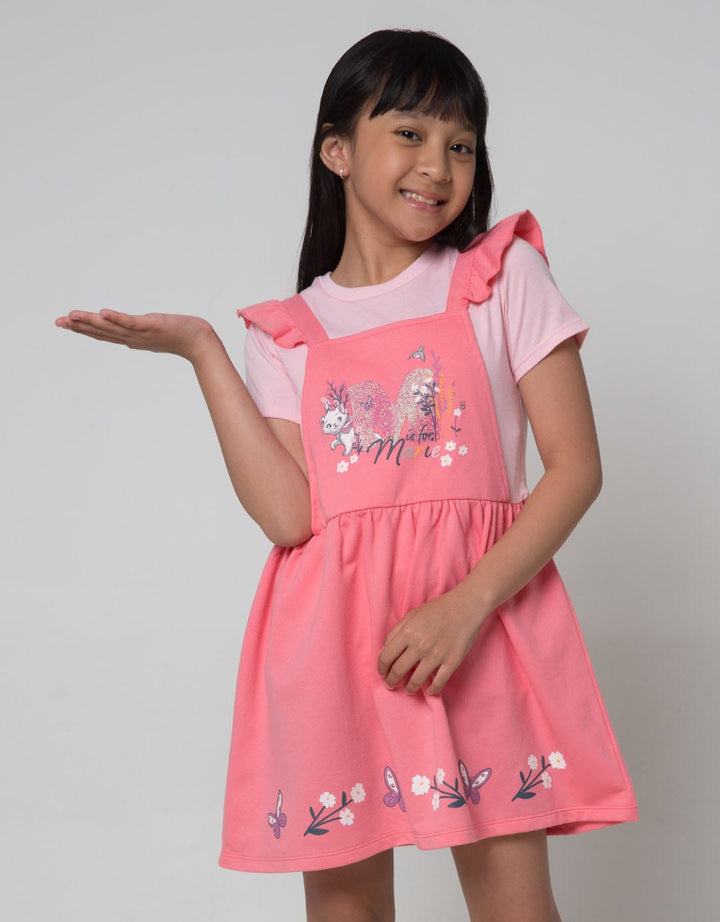 Disney Short Sleeve Midi Dress Overall Marie