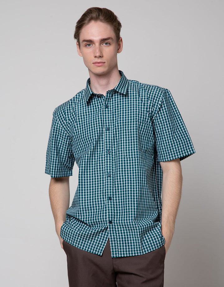 Stanley Adams Check Medium Kemeja Pria