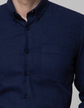 Stanley Adams Long Sleeve Shirt Slim Texture Flannel