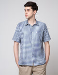 Stanley Adams Short Sleeve Shirt Regular Medium Check