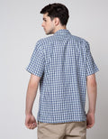 Stanley Adams Short Sleeve Shirt Regular Medium Check