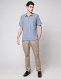 Stanley Adams Short Sleeve Shirt Regular Medium Check