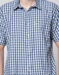 Stanley Adams Short Sleeve Shirt Regular Medium Check