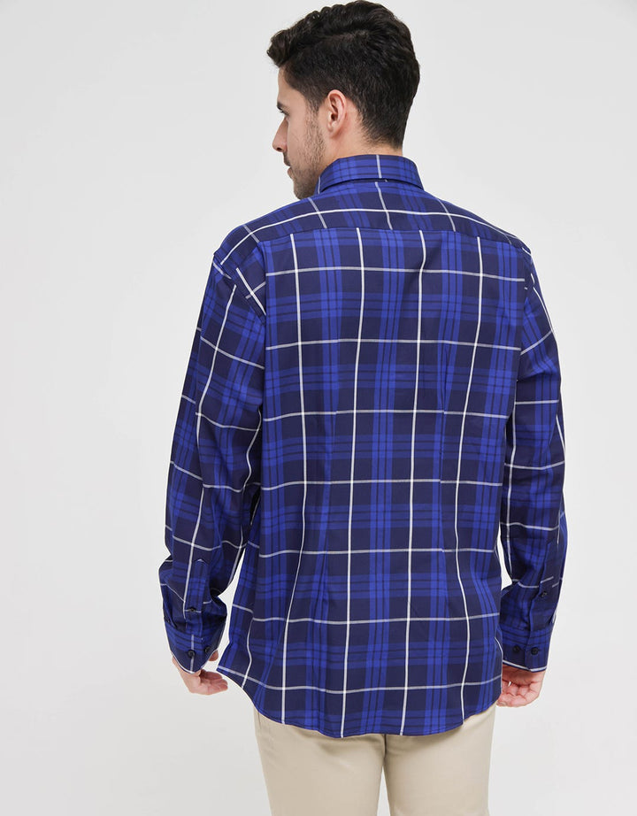 Stanley Adams Long Sleeve Shirt Slim Medium Check