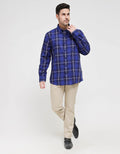 Stanley Adams Long Sleeve Shirt Slim Medium Check