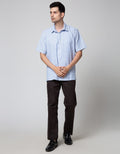 Stanley Adams Short Sleeve Shirt Regular Texture Check Dot