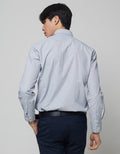 Stanley Adams Kemeja Slim Texture Stripe Pria