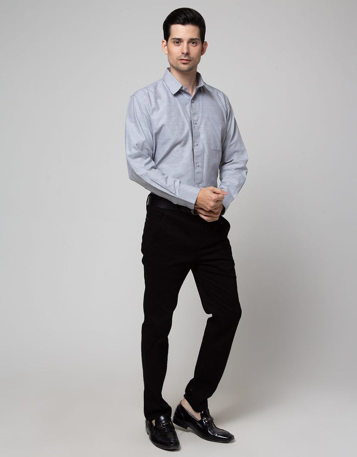 Stanley Adams Long Sleeve Shirt Regular Chambry Slub