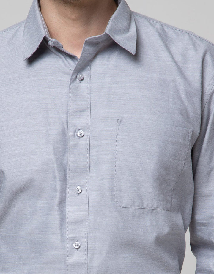 Stanley Adams Long Sleeve Shirt Regular Chambry Slub