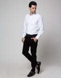 Stanley Adams Long Sleeve Shirt Slim Texture Dobby