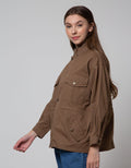 Nevada Jacket Solid Twill W Drawstring