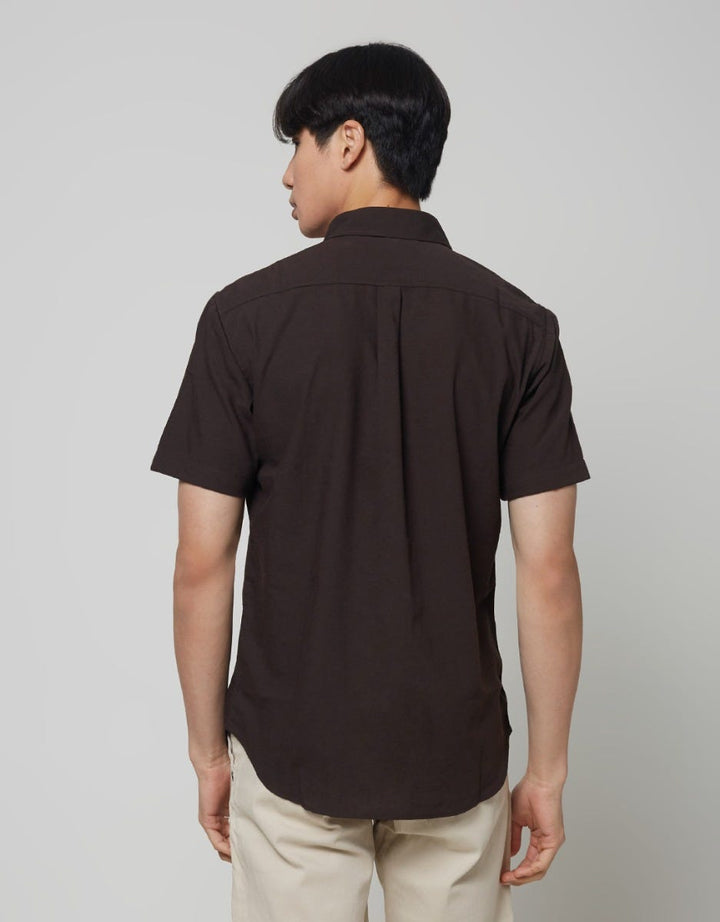 Larusso Men's Short Basic Oxford Shirt