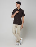 Larusso Men's Short Basic Oxford Shirt