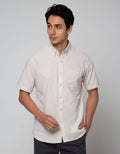 Larusso Kemeja Basic Oxford Pendek Pria
