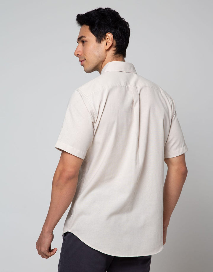Larusso Men's Short Basic Oxford Shirt