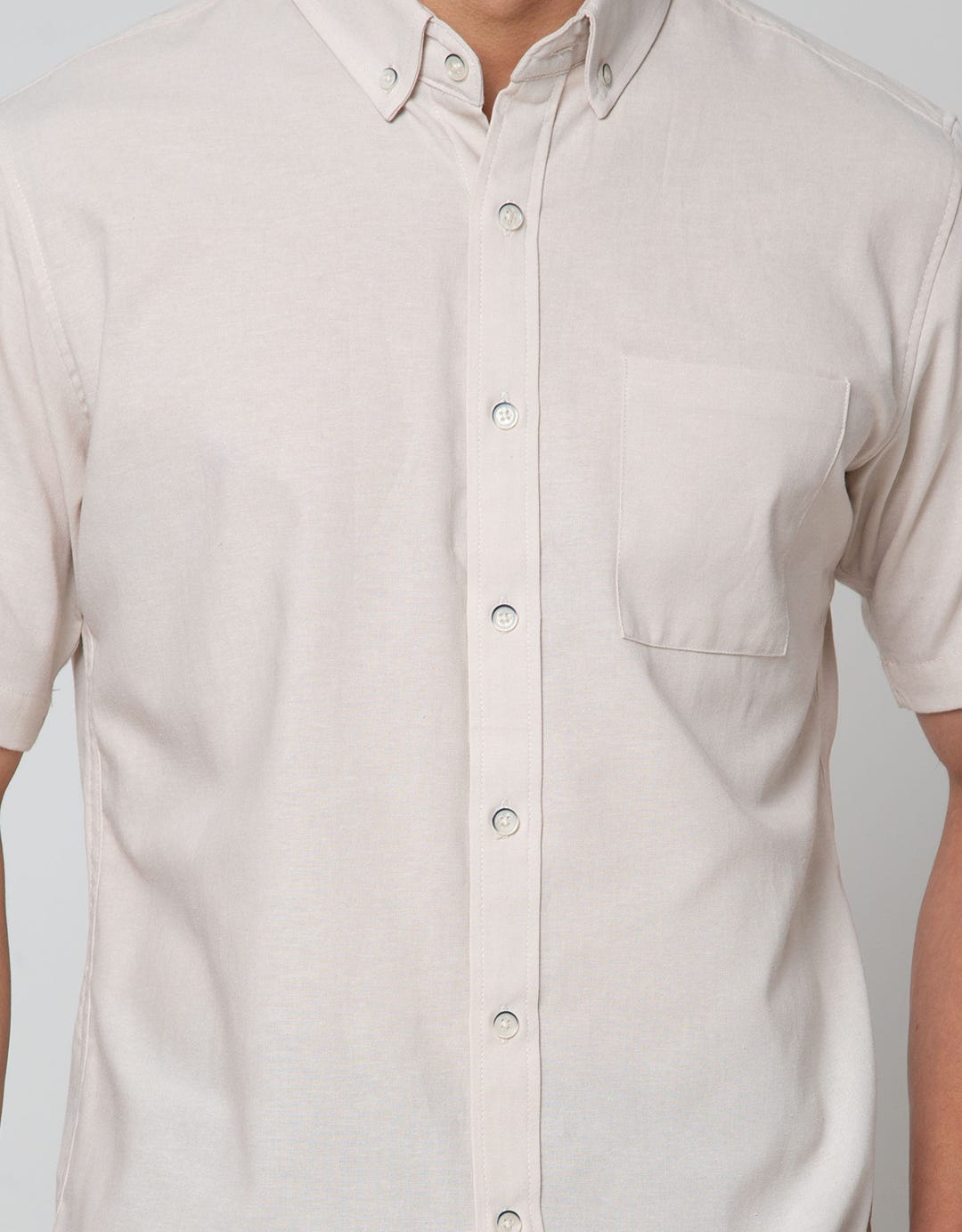 Larusso Men's Short Basic Oxford Shirt