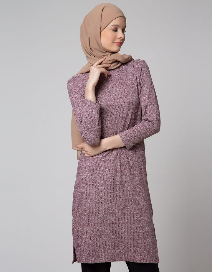 Annisa Long Sleeve Midi Dress Basic Long Shirt Liva Eco