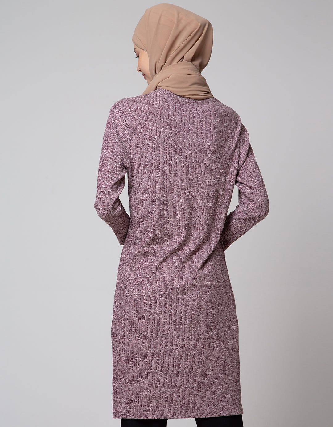 Annisa Long Sleeve Midi Dress Basic Long Shirt Liva Eco