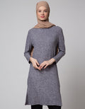 Annisa Long Sleeve Midi Dress Basic Long Shirt Liva Eco