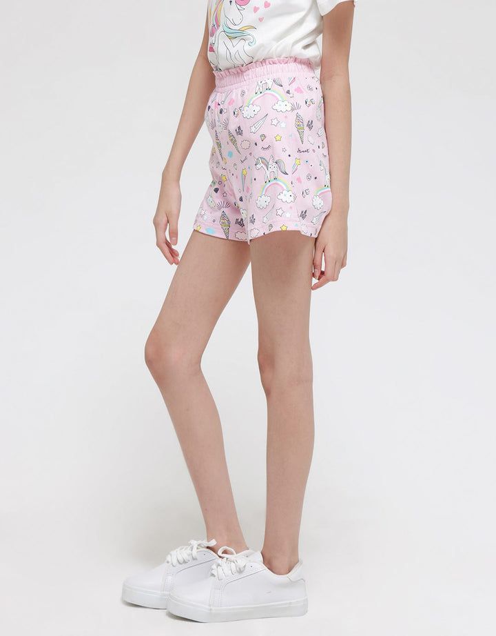 Aero Short Pants Bottom Full Print Unicorn Ice Cream
