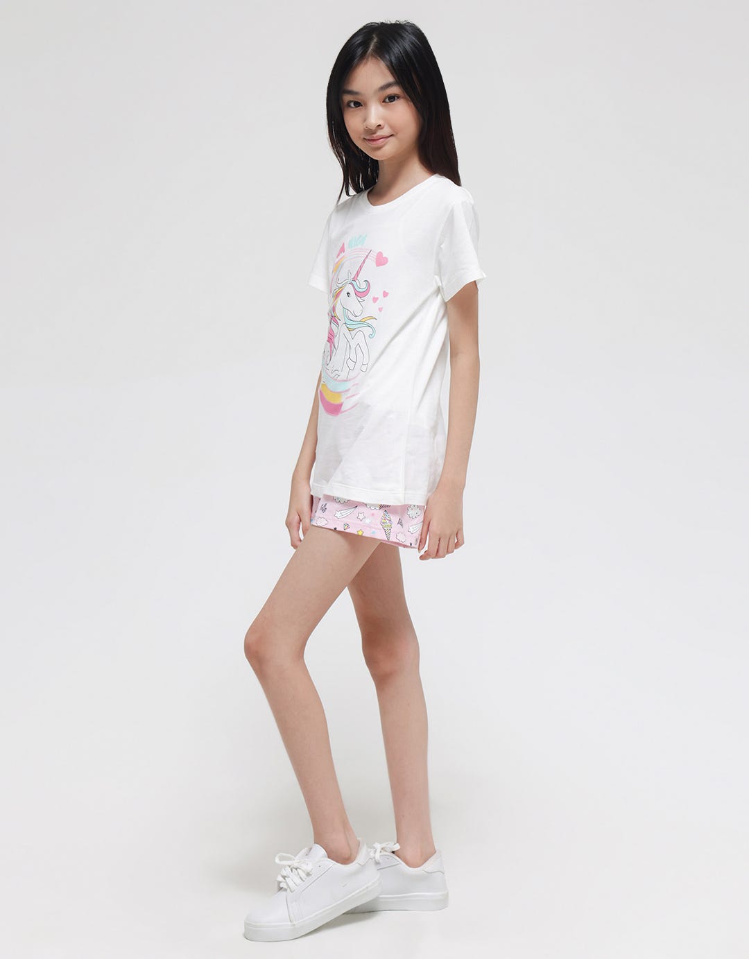 Aero Short Pants Bottom Full Print Unicorn Ice Cream
