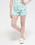 Aero Short Pants Bottom Full Print Mermaid Boat