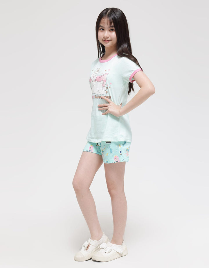 Aero Short Pants Bottom Full Print Mermaid Boat
