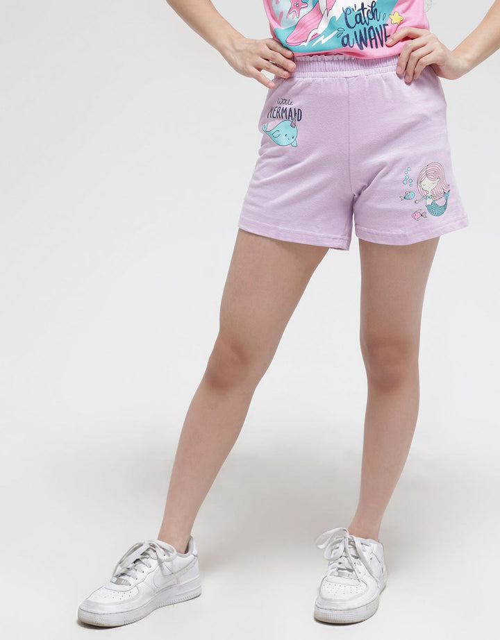 Aero Short Pants Bottom Mermaid Whale