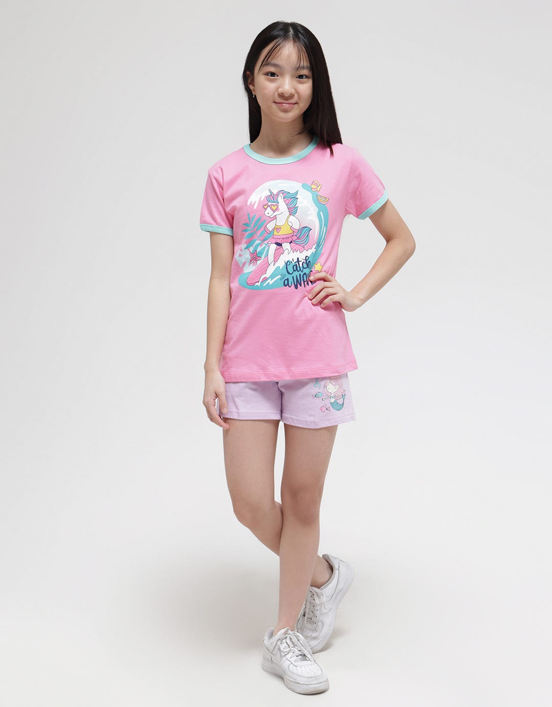Aero Short Pants Bottom Mermaid Whale