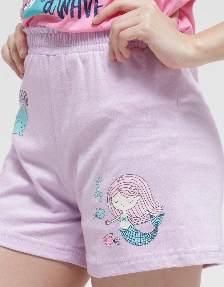 Aero Short Pants Bottom Mermaid Whale