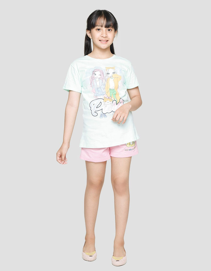 Aero Short Pants Terry Waist Paperbag Cat