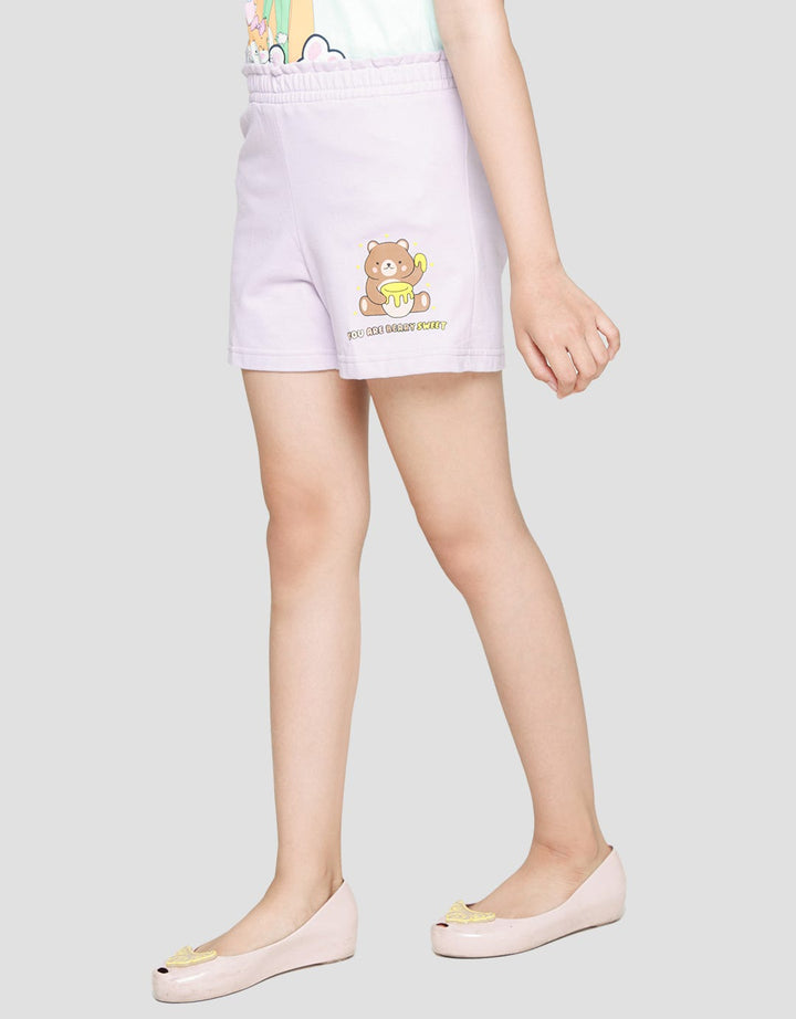 Aero Short Pants Terry Waist Paperbag Bear