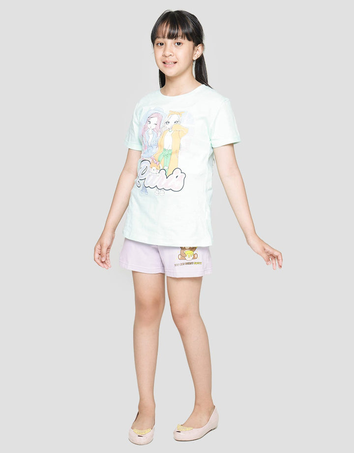 Aero Short Pants Terry Waist Paperbag Bear