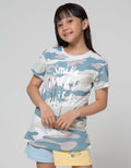 Aero Print Camo Kick Kaos Anak Perempuan